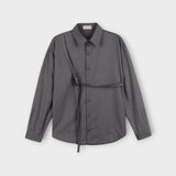 TAPバックルベルトシャツ (3 colors)