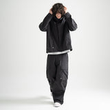Nylon RIB Flash Line Jacket - BLACK