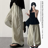 Litt Lace Side Line Nylon Wide Banding Pants