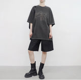 (Unisex) Defne Lettering Boxy T-shirt