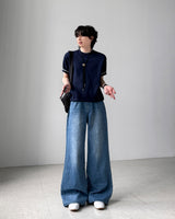 Kelly Muscle Fit Half Knit