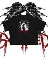 GOATED CUTTING OVERSIZE T-SHIRT(BK)