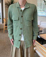 Knit Shirt Cardigan