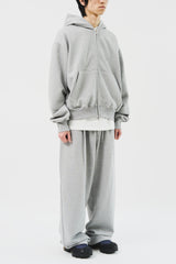 Jeff Cropped Zip Hoodie (3color)