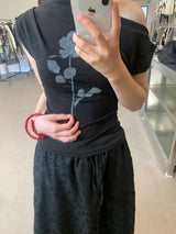 ロージーオフショルダーTシャツ (3color)