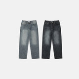 LMN Coeur Wave Washing Wide Denim Pants (2 colors)