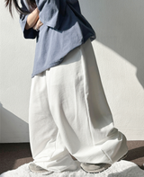 COOL STRIPE WIDE LONG PANTS 🪽🩵🥨🖤4COLOR