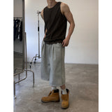 [Unisex] バミューダスウェットパンツ(2color)