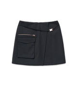 zip skirt (navy)