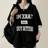 Take color matching line short sleeve