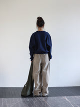 CORDUROY STRAP PANTS (BEIGE)