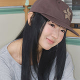star symbol patch cap brown