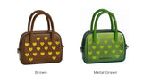 Silicone Heart Bag Brown