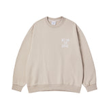 25SS インクスタンプロゴスウェットシャツ ダークベージュ