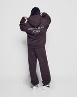 25FW ベーシックロゴナッピングフーディー ダークブラウン