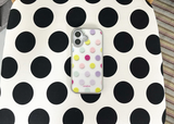 [MADE][Glossy Glass Silver Bumper Case] ドット Palette Dot