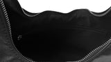 Ine Half Moon Two-Way Leather Cross Shoulder Bag