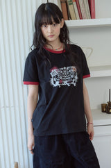 26SS★ Stamp Club Ringer Short Sleeve Tee