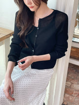 Luyou Basic Ribbed Round Sleeveless