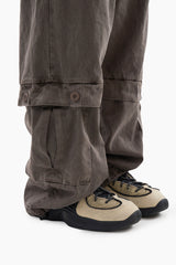 Ash pigment vintage cargo pants