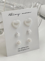 [3 set] prince earring set