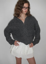 [MADE] Cyro Bokashi Knit Hooded Zip-up