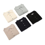 LMN Dot Raglan Button Collar Knitwear (5 colors)