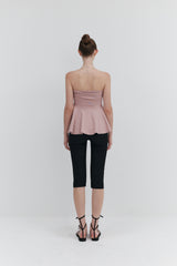 【MADE】 2Way Roll-Up Drape Skirt_Pink