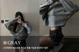  Bohemian damage crop long sleeve knit (5 colors)