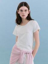 NUBASIC ROUND NECK T-SHIRT WHITE