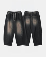 Blon brown teen balloon denim