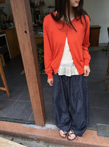 マヒ ベーシック サマー ロングスリーブカーディガン