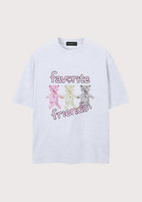 スリービーズオーバーフィットTシャツ (4 Colors)