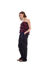 FINE FRILL TOP SKIRT