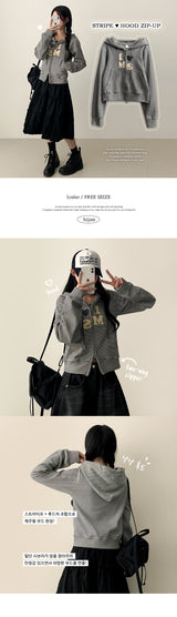 I love heart Dangara hoodie zip-up
