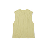 Helio sleeveless top / Straw yellow