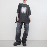 (Unisex) K ボクシーTシャツ