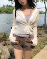 Mots Roll-up Button Shorts