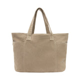 Pigment Washed Oxford Tote Bag Beige