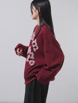 Checker Heart Overfit Sweatshirt
