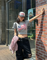 [Planned Product] アーティダメージウォッシングワイドデニムパンツ