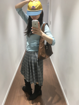 YWD PLAID PLEATS SKIRT (3color)