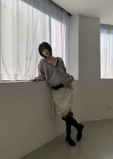 レースレイヤードスカート