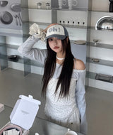 レースミニスターTシャツ_ホワイト