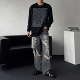lettering Long-sleeved Tee MTM (2 colors) D761471626868