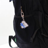 Ghost and cat keyring
