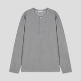 フィットヘンリーネックロングスリーブTシャツ