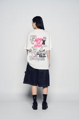 25SS エイリアンユニバースショートスリーブTシャツ クリーム
