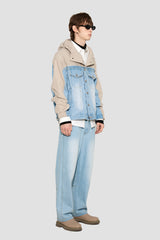 DENIM ANORAK BLUE