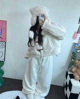 STRIPE PADDING QUILTING LONG PANTS 🖤🤍2COLOR